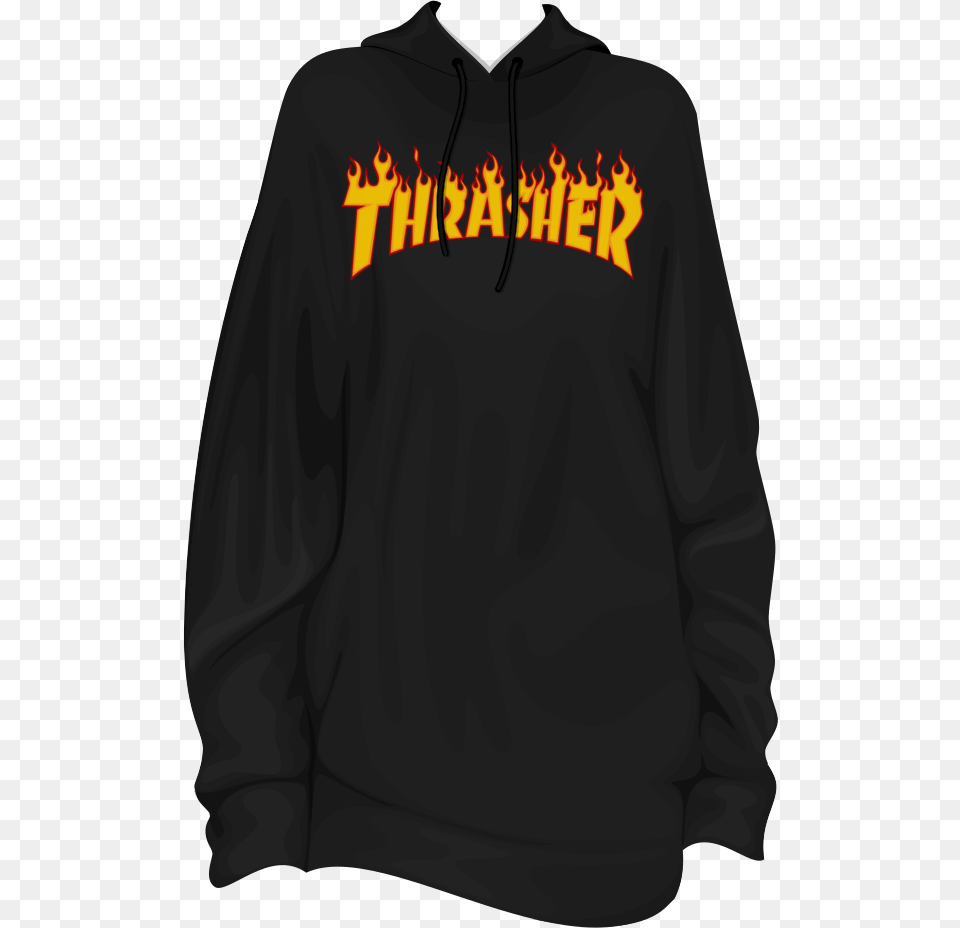 Thrasher Pieces Jailer The Meta Doll, Clothing, Hoodie, Knitwear, Sweater Free Transparent Png