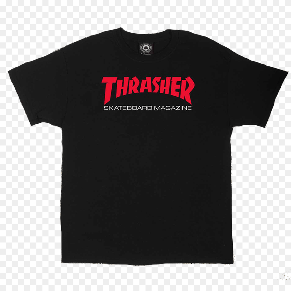 Thrasher Skate Mag Two Tone T Shirt Black Pure Board Shop, Clothing, T-shirt Free Png Download