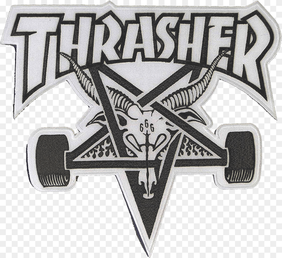 Thrasher Skategoat Thrasher, Emblem, Logo, Symbol Free Png