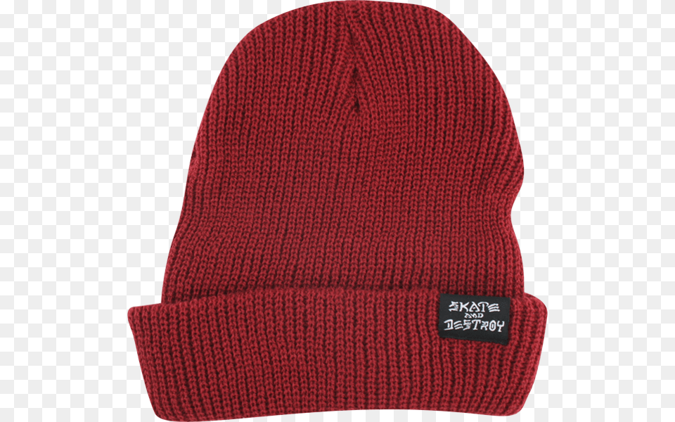 Thrasher Skategoatskate Amp Destroy Beanie Maroon Beanie, Cap, Clothing, Hat, Knitwear Png