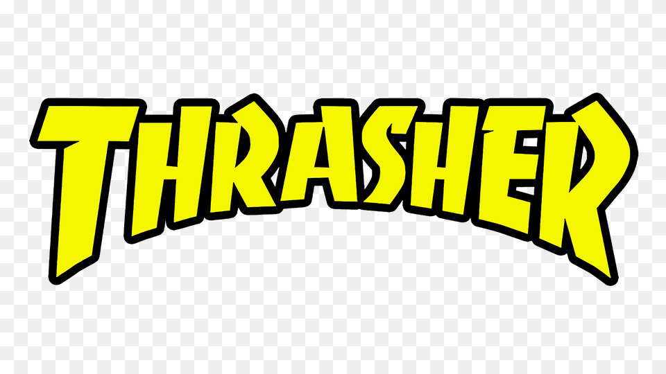 Thrasher Yellow Logo, Dynamite, Weapon, Text Png