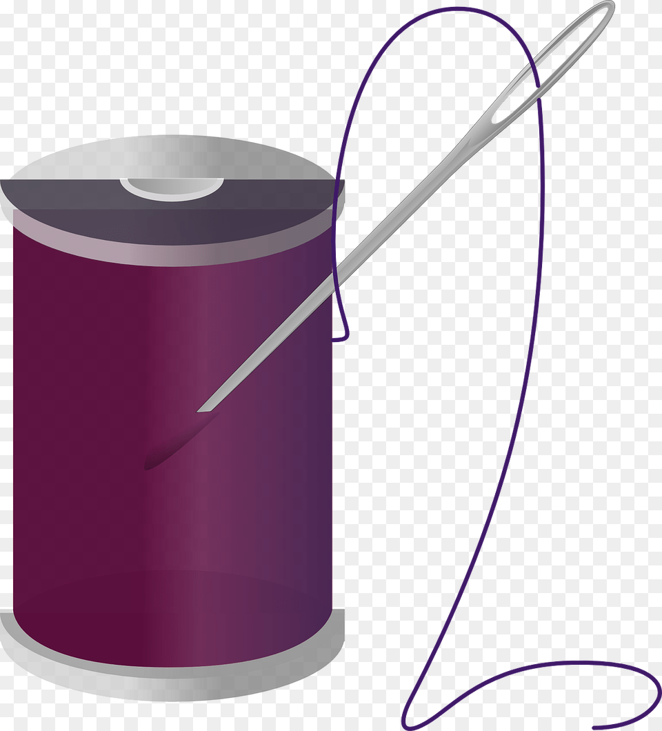 Thread And Needle Spool Of Thread Transparent, Bow, Weapon, Tin Free Png Download