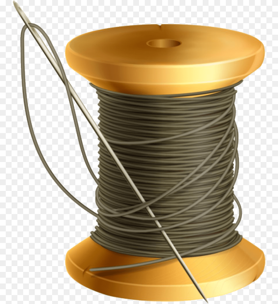 Thread And Needle Thread Spool, Rope, Wire, Smoke Pipe Png Image