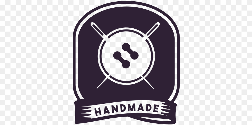 Thread Needle Button Badge Sticker Handmade Logo Transparent, Clothing, Cushion, Hat, Home Decor Free Png