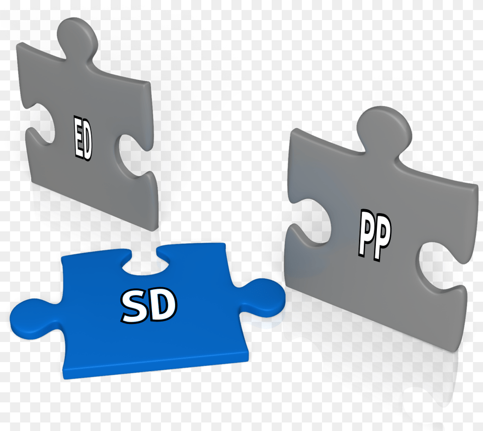 Three 3d Puzzle Pieces With Words On Them Management, Game, Jigsaw Puzzle, Axe, Device Png Image