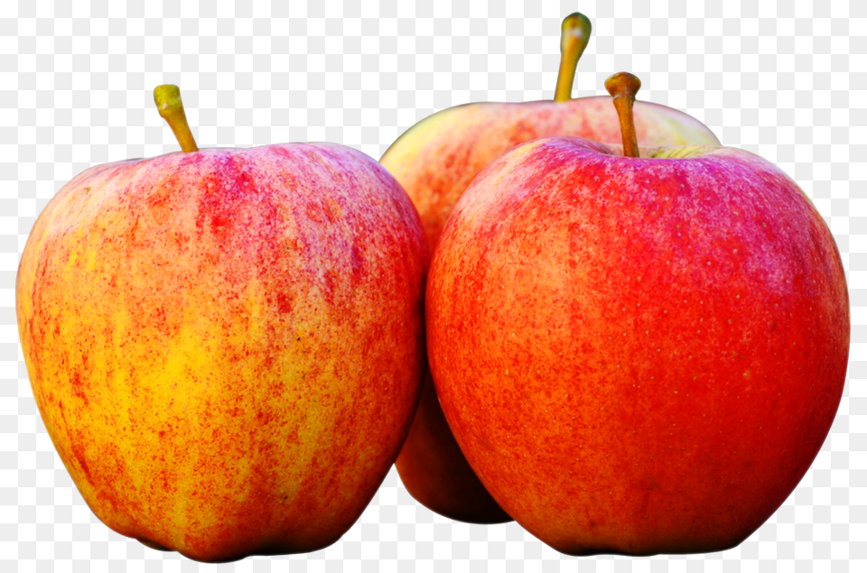 Three Apples Image, Apple, Food, Fruit, Plant Free Png