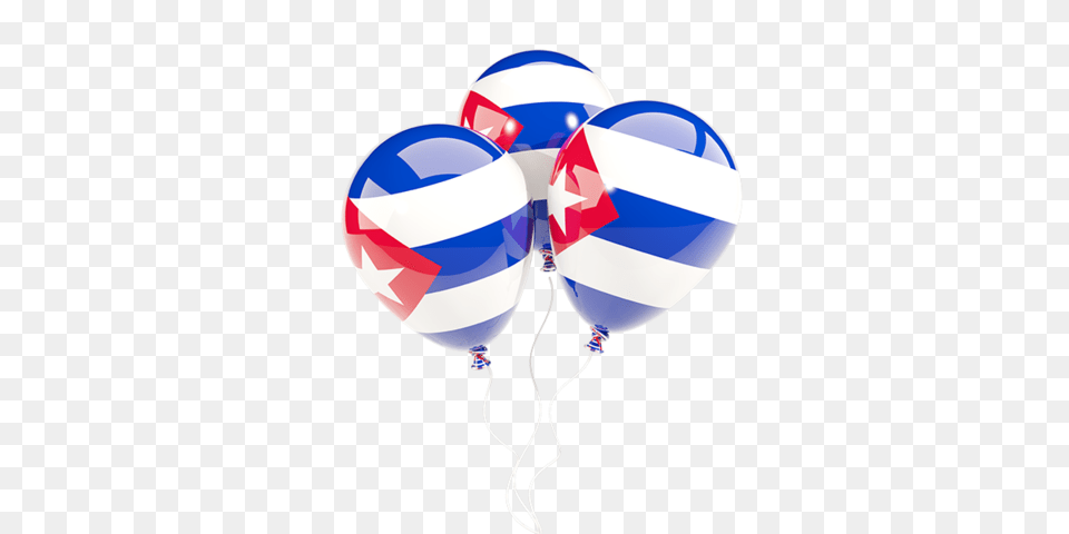 Three Balloons Illustration Of Flag Of Cuba, Balloon Free Png Download