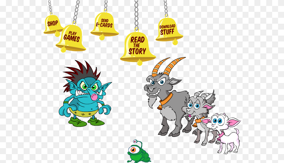 Three Billy Goats Gruff Online Game, Animal, Bird, Baby, Person Free Png