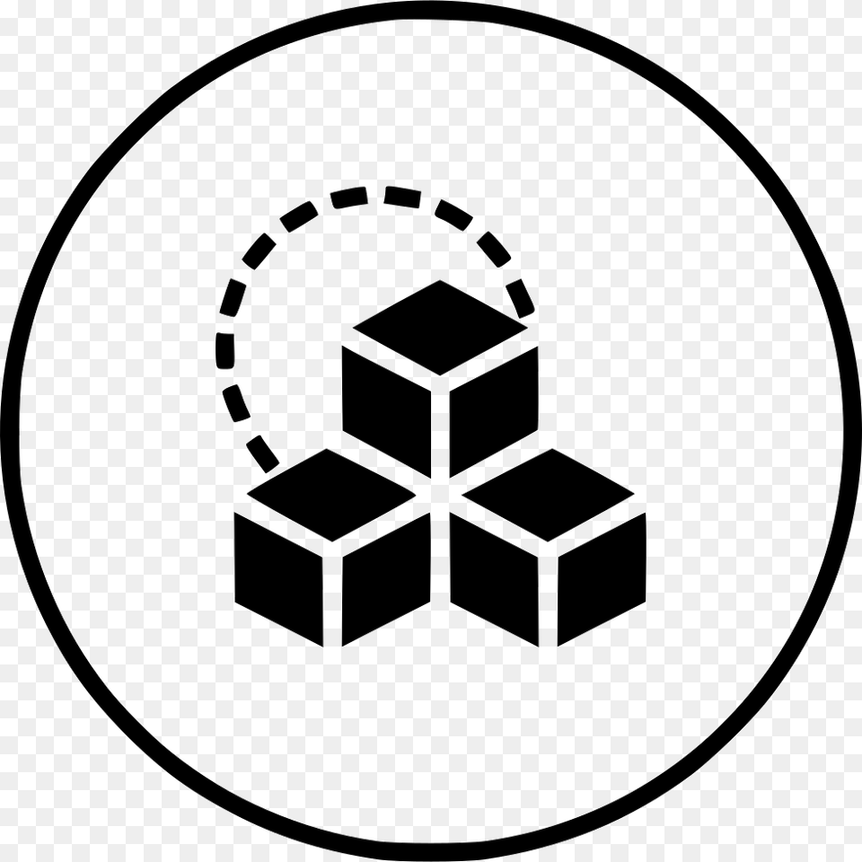 Three Box Boxes Cube Cubic Rubik Design Inspiration Building Blocks Icon Vector, Stencil, Ammunition, Grenade, Weapon Png Image