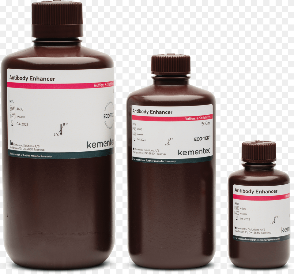 Three Brown Laboratory Bottles In Different Sizes With Free Png Download