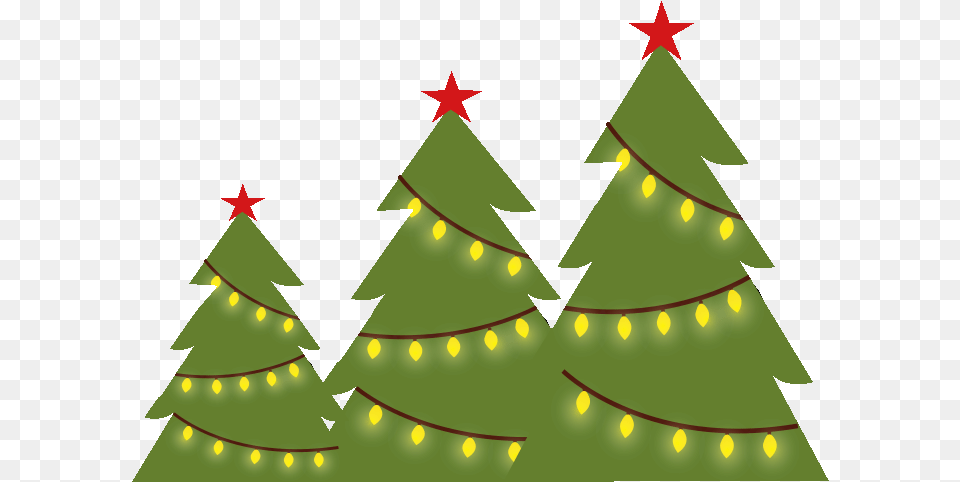 Three Christmas Trees Clipart Three Christmas Trees Clipart, Plant, Tree, Christmas Decorations, Festival Png