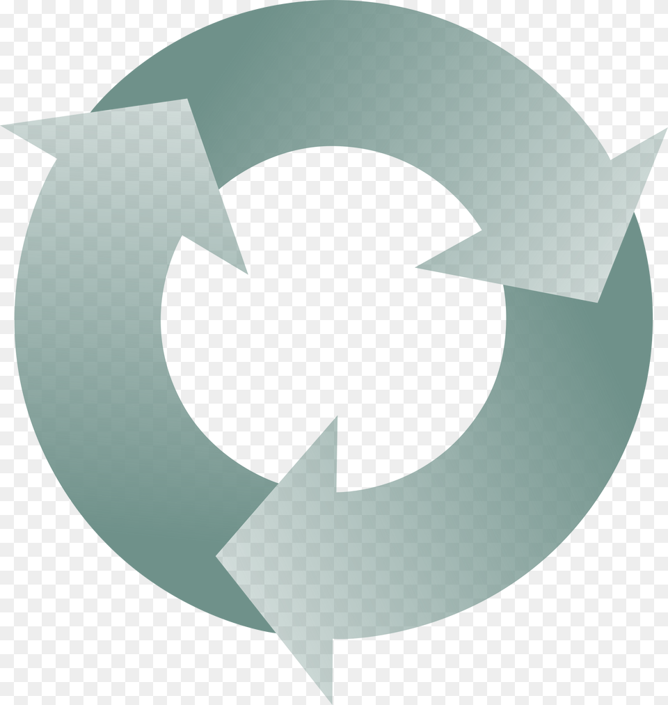 Three Circular Interlocking Arrows Clip Arts Circle Of Three Arrows, Symbol, Recycling Symbol, Star Symbol Png