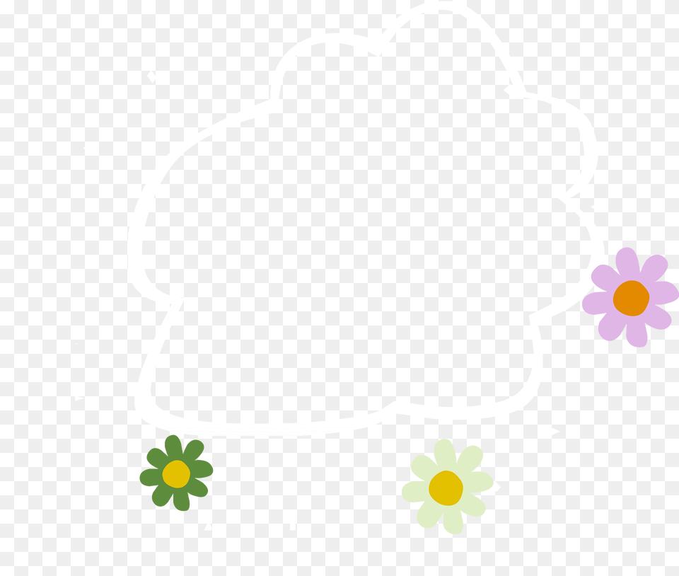 Three Colored Flowers Clipart, Animal, Bear, Mammal, Wildlife Png
