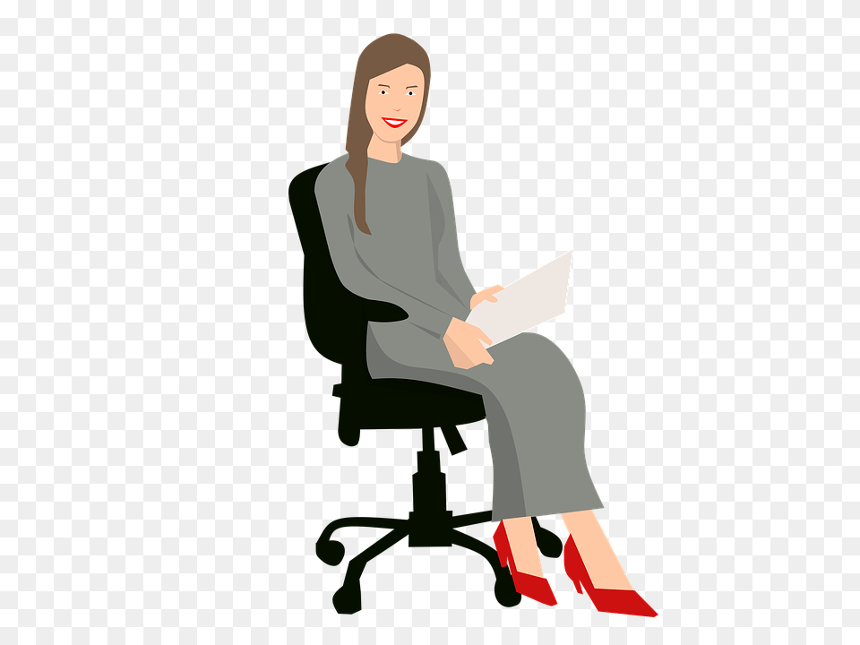 Three Common Problems With Office Chairs, Adult, Sitting, Shoe, Reading Png