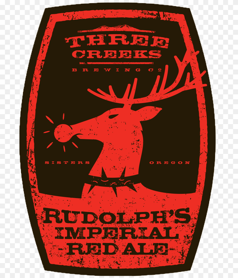 Three Creeks Rudolph39s Imperial Red Ale Label Fivepine Porter Three Creeks Brewing Co, Logo, Advertisement, Poster, Animal Free Transparent Png