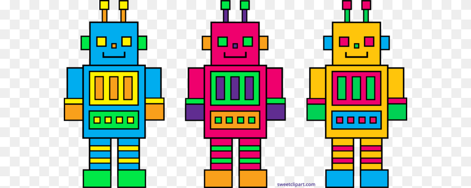 Three Cute Robots Clipart, Robot, Scoreboard Png
