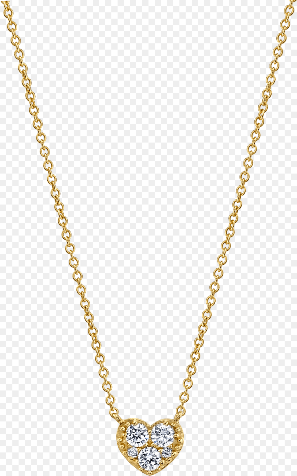 Three Diamond Heart Necklace Gold Rose Pendant Necklace, Accessories, Gemstone, Jewelry Png