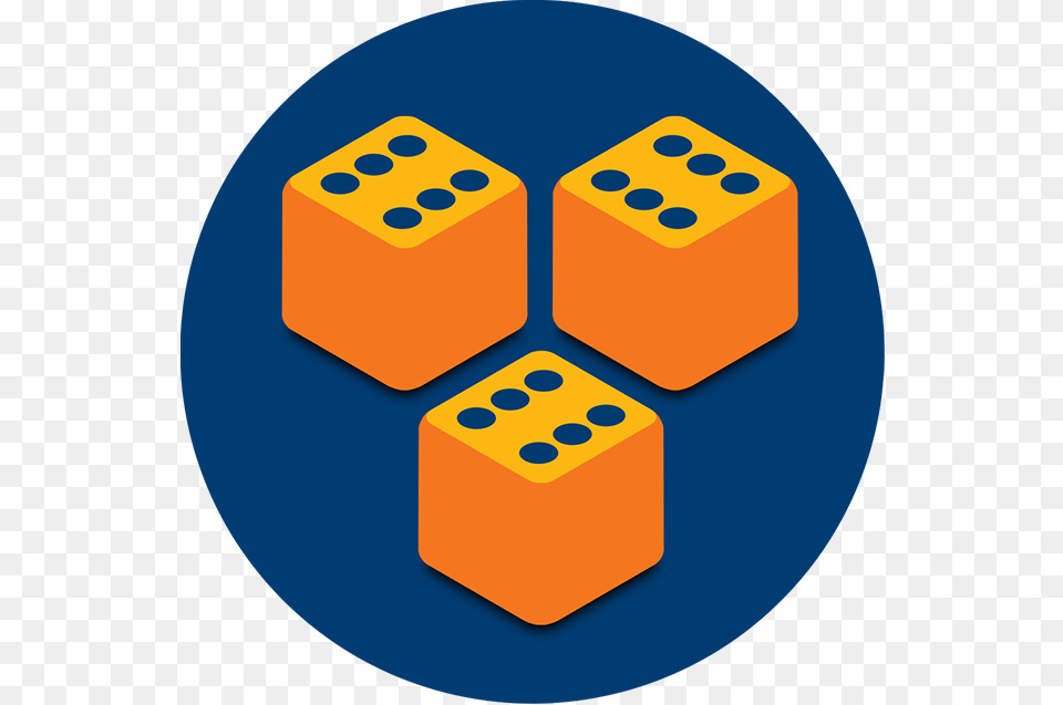 Three Dice All Showing Dice Triple, Game Png Image