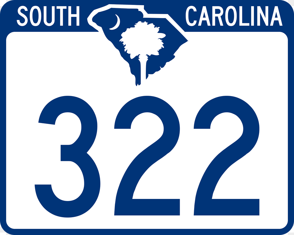 Three Digit State Highway Shield South Carolina Clipart, License Plate, Transportation, Vehicle, Number Png