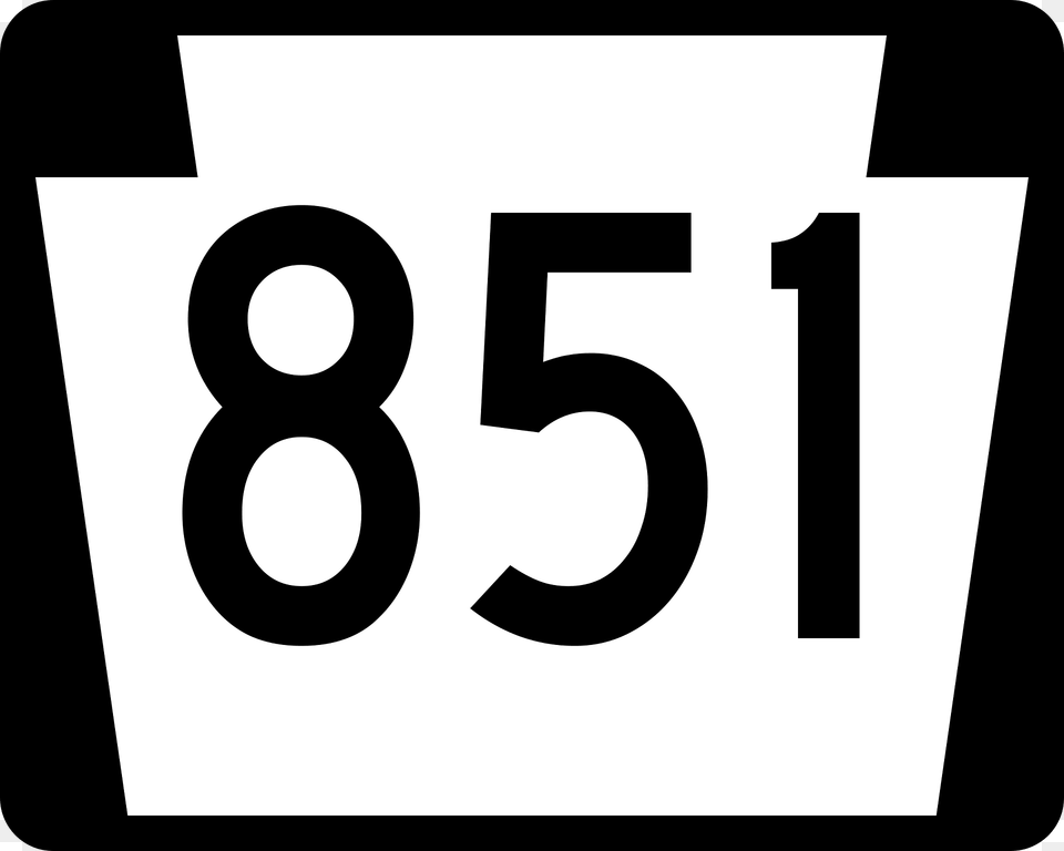 Three Digit State Highway Shield Uses A Keystone Pennsylvania Clipart, Number, Symbol, Text Png