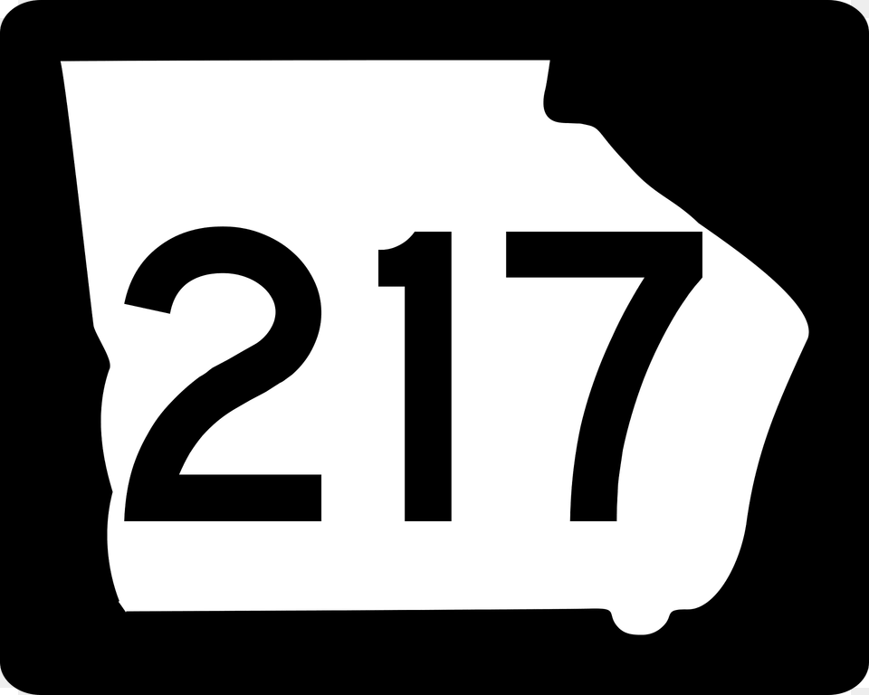 Three Digit State Route Shield Georgia Clipart, Number, Symbol, Text Png
