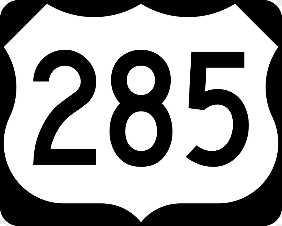 Three Digit Us Route Shield Clipart, Number, Symbol, Text Free Png