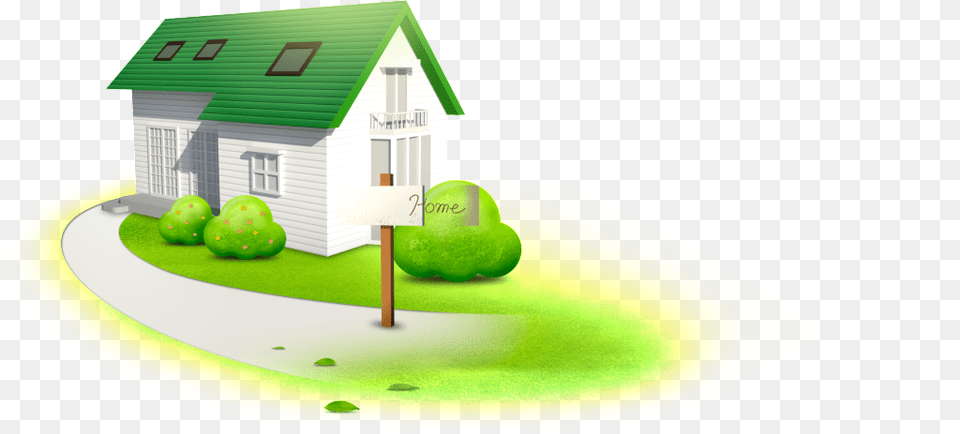 Three Dimensional Cartoon House Element Design Download, Architecture, Plant, Neighborhood, Housing Png