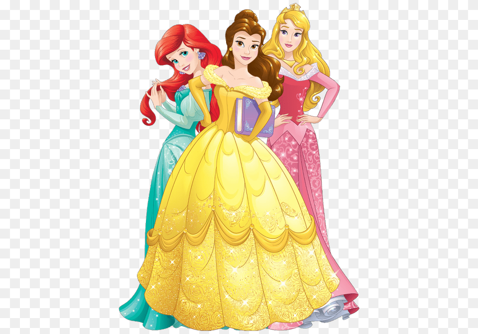 Three Disney Princesses, Clothing, Dress, Fashion, Gown Png Image