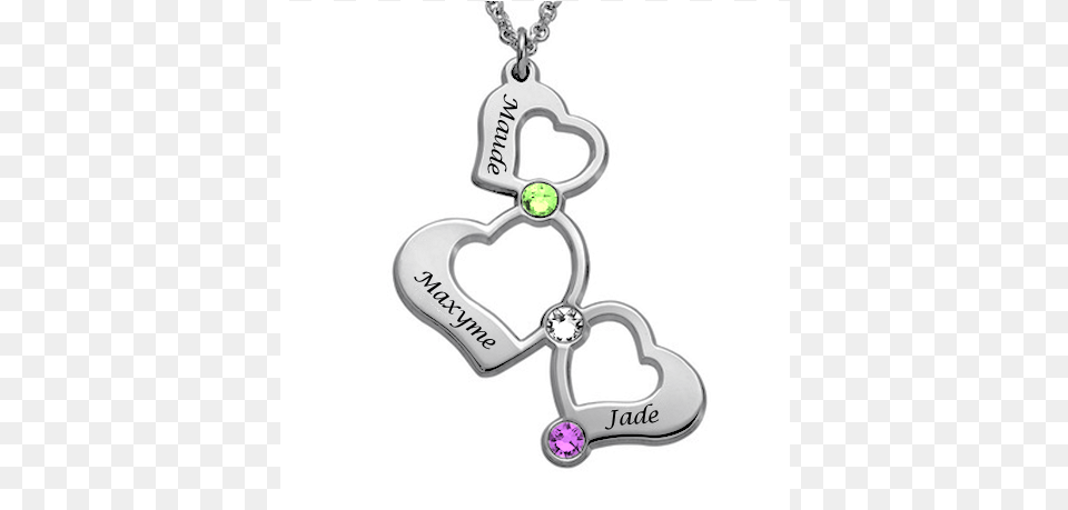 Three Drop Hearts Locket, Accessories, Jewelry, Necklace, Pendant Free Png Download