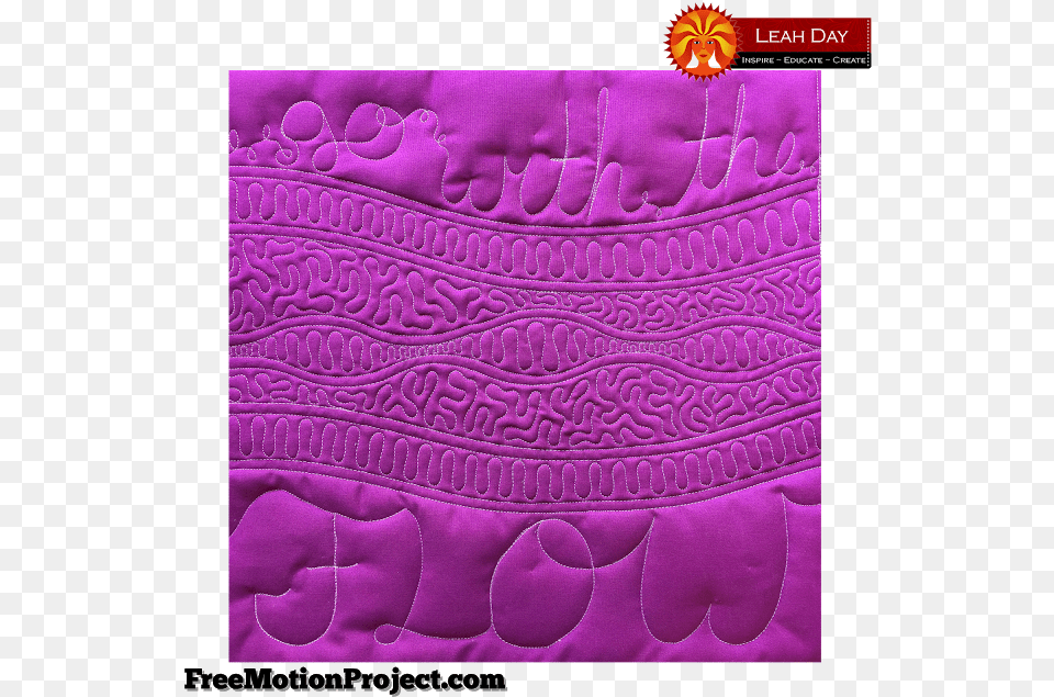 Three Easy Longarm Quilting Designs Quilting, Pattern, Purple, Embroidery, Accessories Free Png