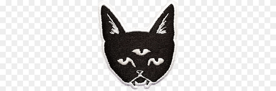 Three Eyed Cat Patch Black Cat, Home Decor, Rug, Animal, Mammal Png Image