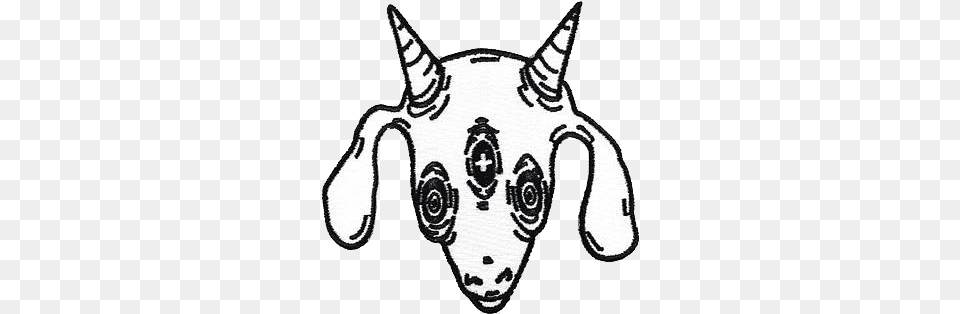 Three Eyed Goat Patch Sketch, Art, Livestock, Animal, Mammal Free Png Download