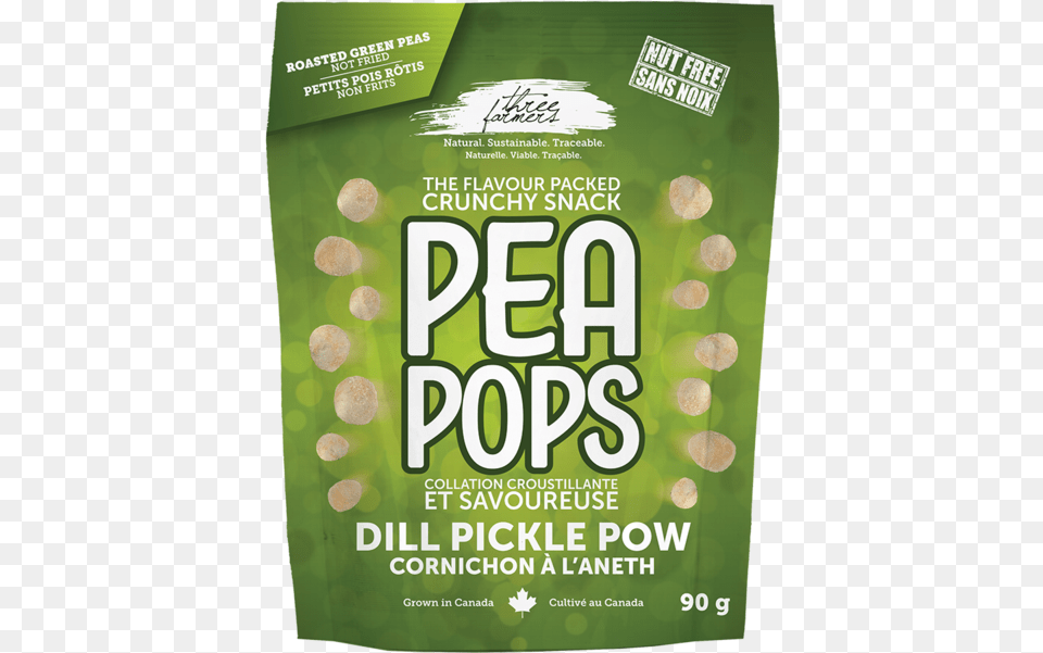 Three Farmers Pea Pops Dill Pickle Pow Natural Food Three Farmer39s Pea Pop39s Dill Pickle Pow Roasted, Advertisement, Poster Free Png