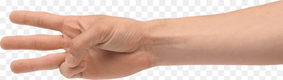 Three Fingers, Body Part, Finger, Hand, Person Png Image