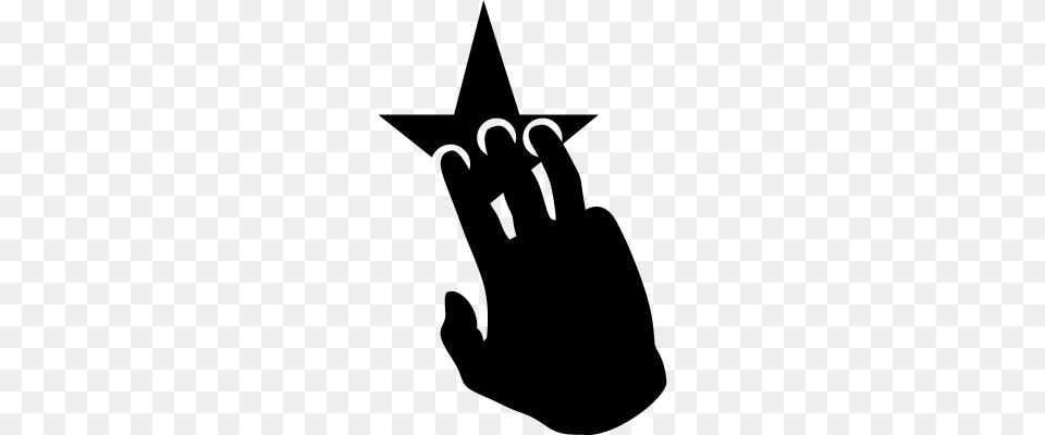 Three Fingers Of A Black Hand On A Star Shape Vectors, Accessories, Formal Wear, Lighting, Tie Free Png