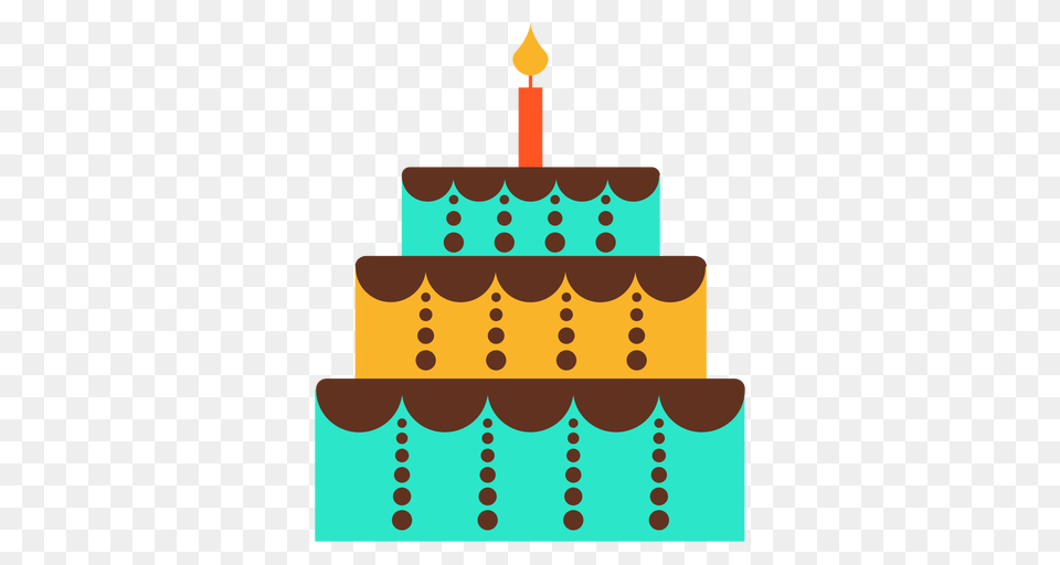 Three Floors Birthday Cake Icon, Birthday Cake, Cream, Dessert, Food Png Image