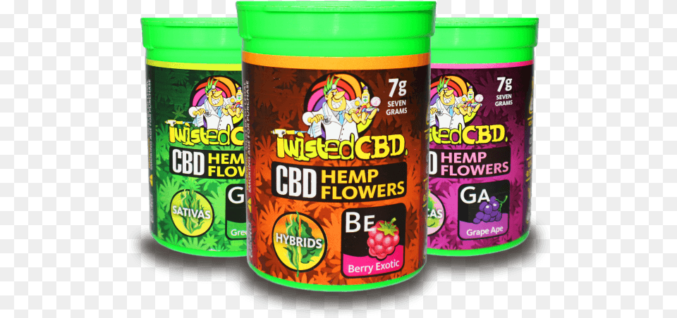 Three Flowers Optz Bdd42ddf Twisted Lab Cbd, Can, Tin, Food Free Png Download