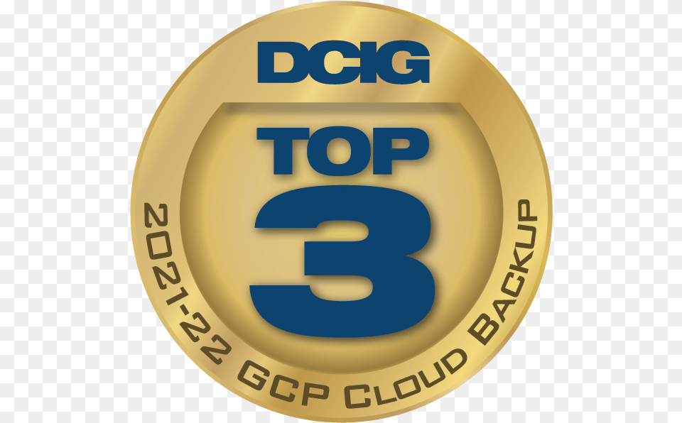 Three Gcp Cloud Backup Solution Solid, Badge, Gold, Logo, Symbol Png