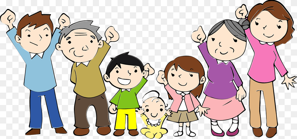 Three Generation Family Clipart, Baby, Person, Face, Head Free Png