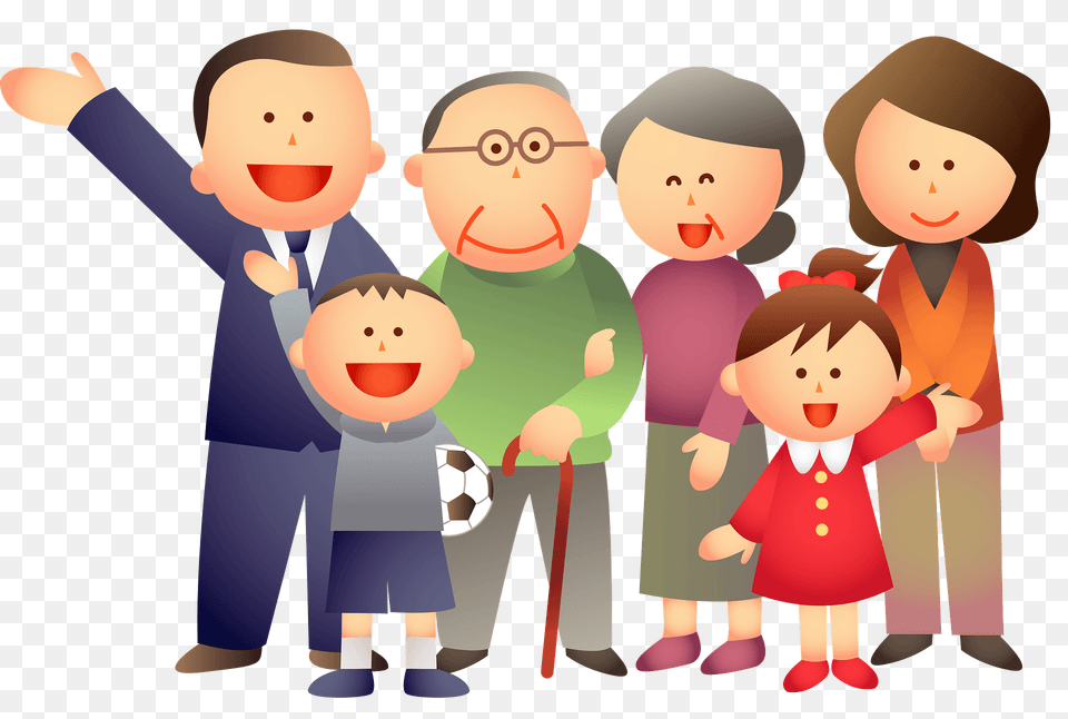 Three Generation Family Clipart, People, Person, Baby, Face Free Png