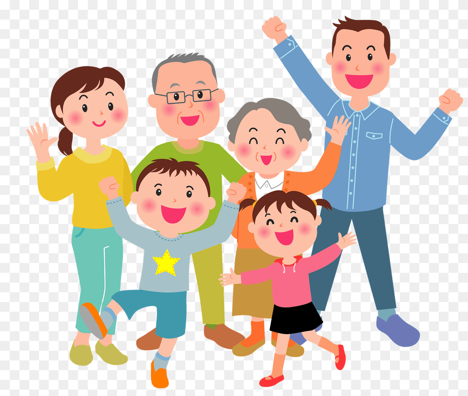 Three Generation Family Clipart, Person, People, Baby, Head Free Png Download