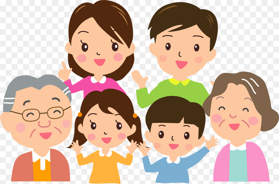 Three Generation Family Clipart, Baby, Person, People, Face Free Transparent Png