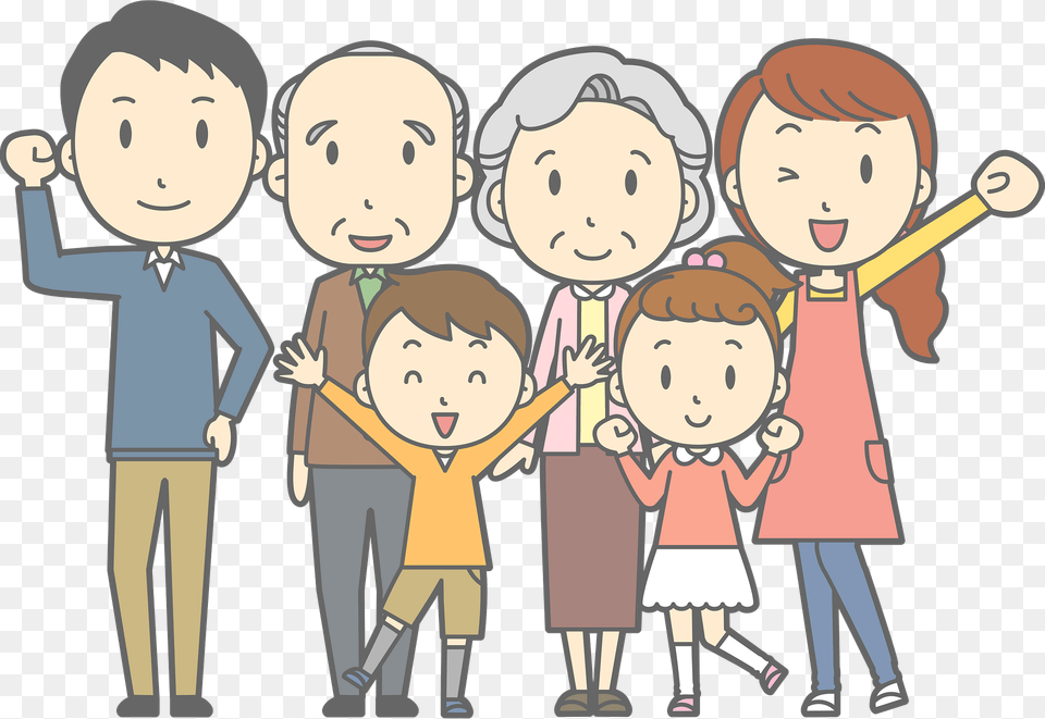 Three Generation Family Clipart, Person, People, Publication, Book Png