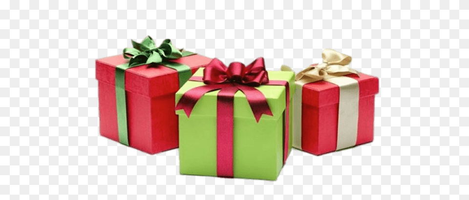 Three Gift Boxes Png Image