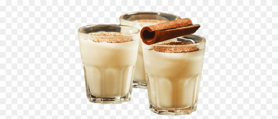 Three Glasses Of Eggnog, Beverage, Milk, Juice, Milkshake Png