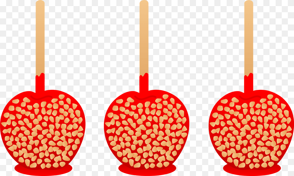 Three Halloween Candy Apples Caramel Apples Transparent Clipart, Food, Sweets Free Png Download