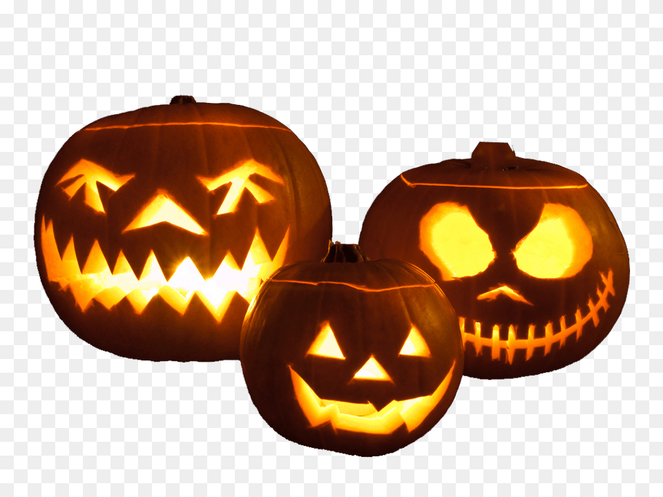 Three Halloween Pumpkins, Festival, Jack-o-lantern Free Png Download