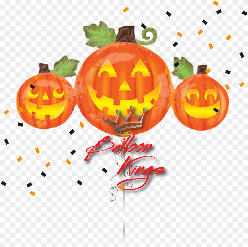 Three Happy Jacks Calabazas Halloween En Globo, Festival Free Transparent Png