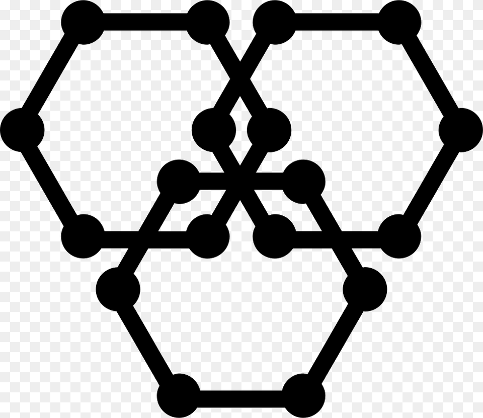 Three Hexagons Graphene Rectangular Unit Cell, Mace Club, Weapon, Network Free Png