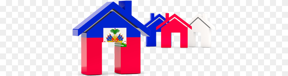 Three Houses With Flag Philippines Flag With House, Neighborhood Png